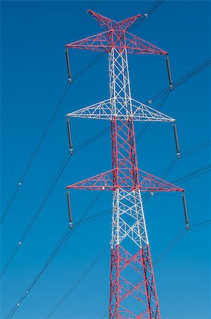Pylon and transmission power line Photographie de stock - Aubaine LD & Abonnement, Code: 400-07215005