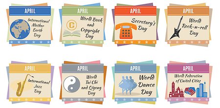 World holidays. April. For you design Stock Photo - Budget Royalty-Free & Subscription, Code: 400-07215079