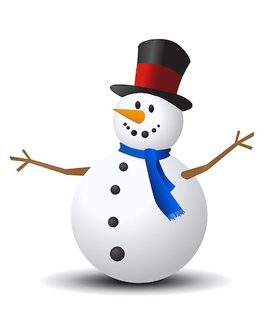 Christmas Snowman Photographie de stock - Aubaine LD & Abonnement, Code: 400-07215560