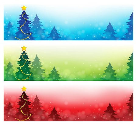simsearch:400-05693036,k - Christmas banners collection 4 - eps10 vector illustration. Stock Photo - Budget Royalty-Free & Subscription, Code: 400-07215712