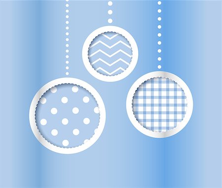 simsearch:400-07215674,k - Blue Christmas background with textured baubles. Vector illustration Stock Photo - Budget Royalty-Free & Subscription, Code: 400-07217899