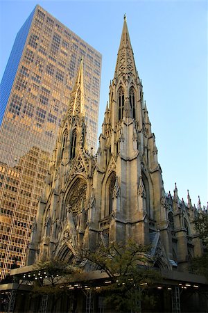 St. Patrick's Cathedral - is the largest Gothic style cathedral in the United States in New York City Stock Photo - Budget Royalty-Free & Subscription, Code: 400-07218076