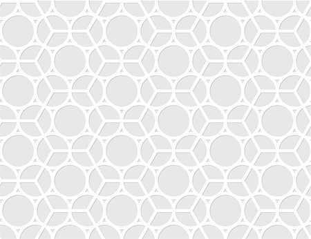 Vector abstract seamless pattern - gray circles and hexagons Stock Photo - Budget Royalty-Free & Subscription, Code: 400-07218138