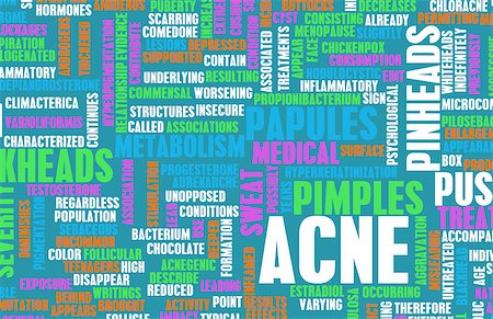 pimple - Acne Problem and Treatment Concept as Art Stock Photo - Budget Royalty-Free & Subscription, Code: 400-07210543