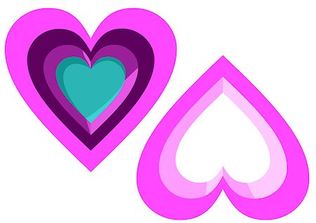 simsearch:400-07216352,k - two colorful 3D heart for your use Photographie de stock - Aubaine LD & Abonnement, Code: 400-07211862