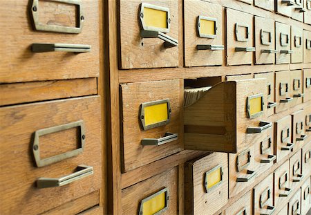 simsearch:400-06072564,k - Old archive with wooden drawers Stock Photo - Budget Royalty-Free & Subscription, Code: 400-07211870