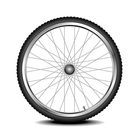 simsearch:400-03927951,k - detailed illustration of a bicycle wheel, eps 10 vector Stock Photo - Budget Royalty-Free & Subscription, Code: 400-07211904