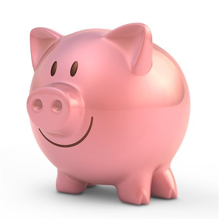 simsearch:400-07218287,k - Piggy bank with smiling face. Stock Photo - Budget Royalty-Free & Subscription, Code: 400-07212740