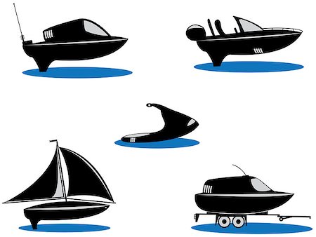 simsearch:400-05124606,k - Silhouette of boats Stock Photo - Budget Royalty-Free & Subscription, Code: 400-07212833