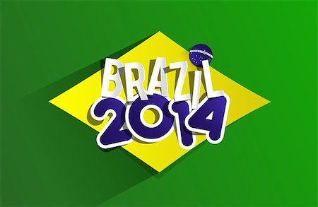 simsearch:400-07544917,k - Creative World Cup Brazil 2014 vector illustration Stock Photo - Budget Royalty-Free & Subscription, Code: 400-07213827