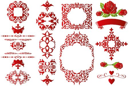simsearch:400-06136396,k - Big set of hand drawn vintage frames, dividers and objects for designers (available as fully editable vector illustration) Stock Photo - Budget Royalty-Free & Subscription, Code: 400-07224229
