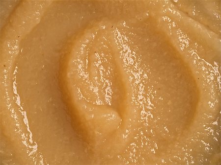 close up of apple sauce food background Foto de stock - Super Valor sin royalties y Suscripción, Código: 400-07220842