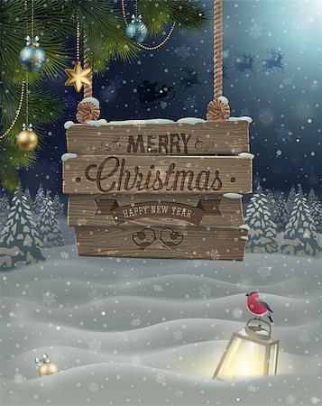 simsearch:400-07222092,k - Christmas Poster. Vector illustration. Stock Photo - Budget Royalty-Free & Subscription, Code: 400-07222096