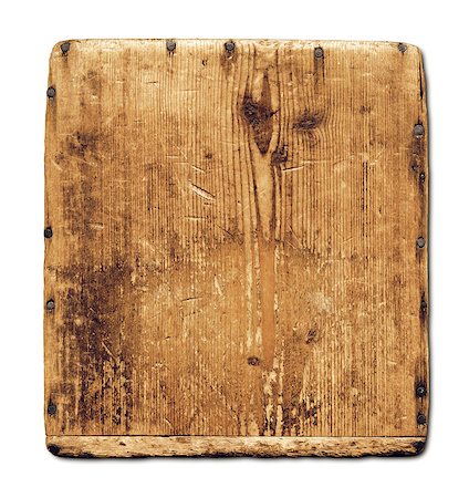 rustic wooden picture frames - Old grunge wood board isolated on white with clipping path Stock Photo - Budget Royalty-Free & Subscription, Code: 400-07223149