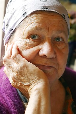 simsearch:400-07221782,k - Portrait of the grandmother. Woman in her eighties. Stock Photo - Budget Royalty-Free & Subscription, Code: 400-07232272
