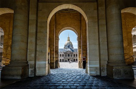 PARIS - JULY 1: Hotel des Invalides. Louis XIV initiated the project by an order dated 24 November 1670, as a home and hospital for aged and unwell soldiers in Paris, France on July 1, 2013 Stock Photo - Budget Royalty-Free & Subscription, Code: 400-07245529