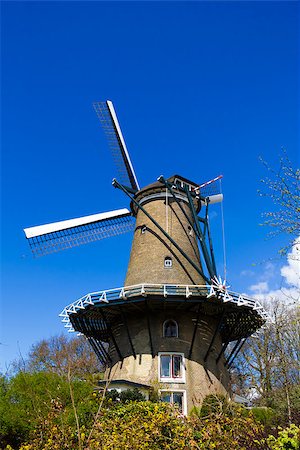 Beatiful Colored Windmill (full-length, vertical) in Alkmaar Stock Photo - Budget Royalty-Free & Subscription, Code: 400-07248340