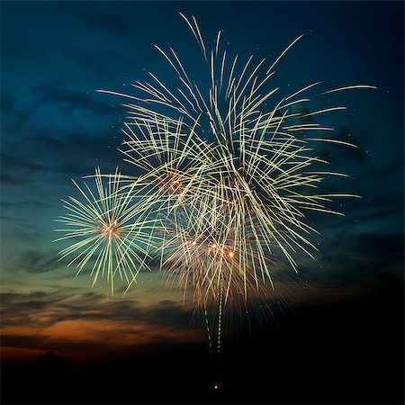 simsearch:400-06745167,k - Brightly colorful fireworks and salute of various colors in the night sky Stock Photo - Budget Royalty-Free & Subscription, Code: 400-07248882