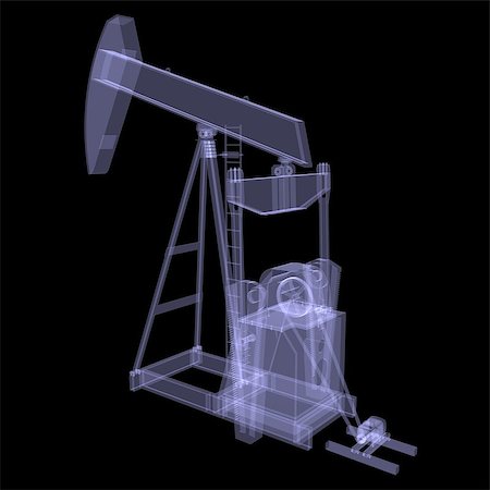 simsearch:400-04027574,k - Oil pump. X-ray. 3d render isolated on a black background Stock Photo - Budget Royalty-Free & Subscription, Code: 400-07248939