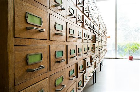 simsearch:400-06072564,k - Old archive with wooden drawers Stock Photo - Budget Royalty-Free & Subscription, Code: 400-07256052