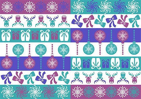 simsearch:400-07222092,k - Seamless beautiful colored christmas pattern with christmas symbols Stock Photo - Budget Royalty-Free & Subscription, Code: 400-07256368