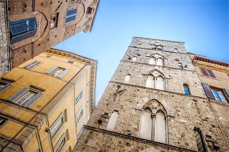 simsearch:400-07257534,k - An image of typical houses in Siena Italy Stock Photo - Budget Royalty-Free & Subscription, Code: 400-07257535