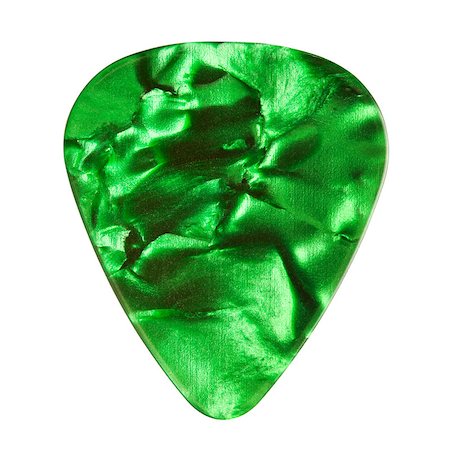 pumped up - green guitar plectrum, isolated on white background Stock Photo - Budget Royalty-Free & Subscription, Code: 400-07251421