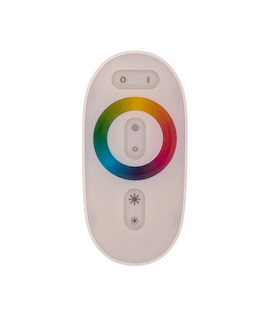 Remote control for LED -lighting, isolated on white Stock Photo - Budget Royalty-Free & Subscription, Code: 400-07251618