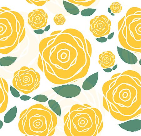 rose design backgrounds - Floral Seamless Pattern Background for Wedding and Birthday. Vector Illustration Stock Photo - Budget Royalty-Free & Subscription, Code: 400-07264016