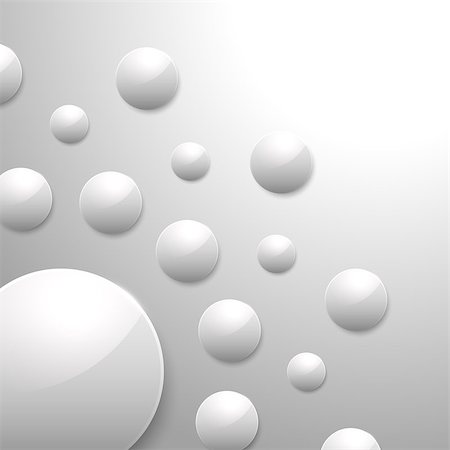 simsearch:400-07578126,k - Vector abstract background with white glossy spheres Stock Photo - Budget Royalty-Free & Subscription, Code: 400-07260652