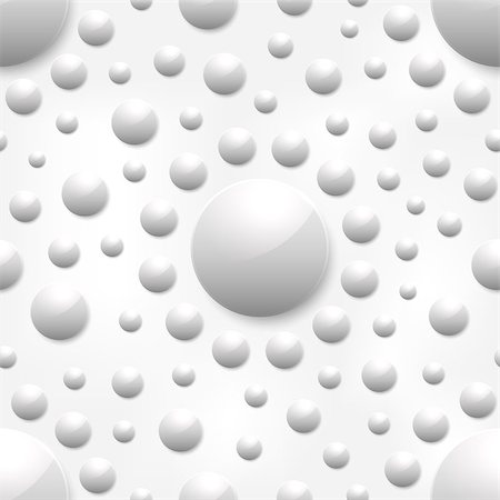 simsearch:400-07578126,k - Vector abstract background with white glossy spheres Stock Photo - Budget Royalty-Free & Subscription, Code: 400-07260653