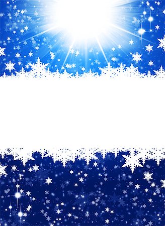 simsearch:400-05006261,k - New Year's background. Snowflakes on abstract blue background Stock Photo - Budget Royalty-Free & Subscription, Code: 400-07261368