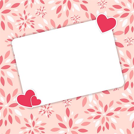 simsearch:400-07216352,k - Valentines day heart backgroung, vector illustration. Photographie de stock - Aubaine LD & Abonnement, Code: 400-07262937