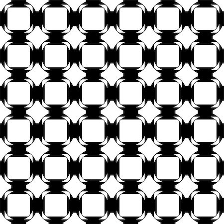 simsearch:400-07501108,k - Design seamless monochrome tetragon pattern. Abstract geometric lattice background. Vector art Stock Photo - Budget Royalty-Free & Subscription, Code: 400-07278562