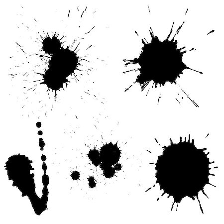 simsearch:400-05675403,k - Vector illustration of the various blots. This file is vector, can be scaled to any size without loss of quality. Stock Photo - Budget Royalty-Free & Subscription, Code: 400-07272466