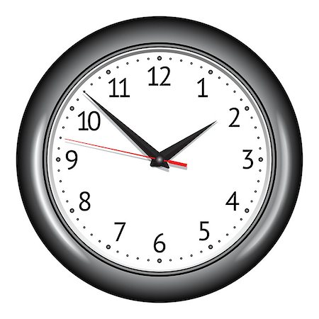 simsearch:400-07977470,k - Wall mechanical clock. Vector illustration Stock Photo - Budget Royalty-Free & Subscription, Code: 400-07272634