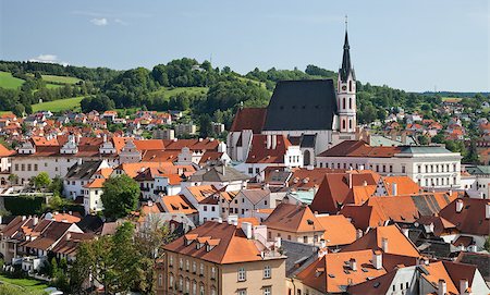 simsearch:400-05732427,k - Cesky Krumlov the Church of St. Vit Stock Photo - Budget Royalty-Free & Subscription, Code: 400-07294661