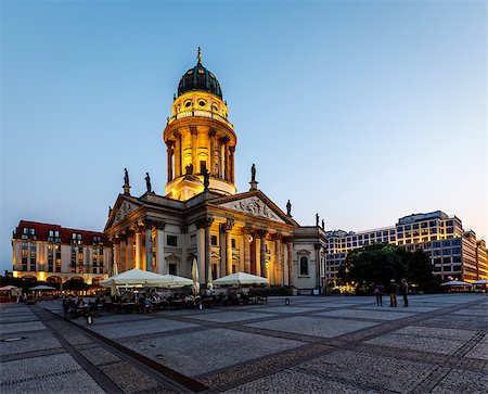 simsearch:400-07309915,k - German Cathedral on Gendarmenmarkt Square in the Evening, Berlin, Germany Stock Photo - Budget Royalty-Free & Subscription, Code: 400-07294871