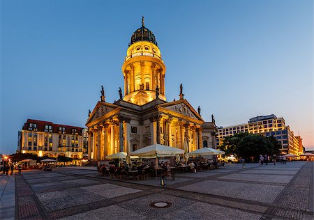 simsearch:400-07309915,k - German Cathedral on Gendarmenmarkt Square in the Evening, Berlin, Germany Stock Photo - Budget Royalty-Free & Subscription, Code: 400-07294873