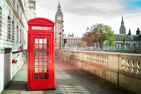red call box - Big ben and red phone cabine in London Stock Photo - Budget Royalty-Free & Subscription, Code: 400-07295624