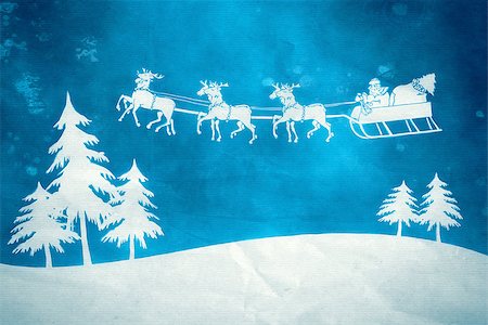 An image of a nice blue christmas background Stock Photo - Budget Royalty-Free & Subscription, Code: 400-07296338