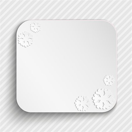 simsearch:400-07087316,k - abstract background with a square card and snowflakes for your text Stock Photo - Budget Royalty-Free & Subscription, Code: 400-07297730
