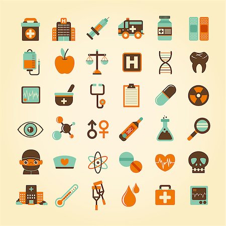 pills vector - Medical icons set, . Stock Photo - Budget Royalty-Free & Subscription, Code: 400-07290684