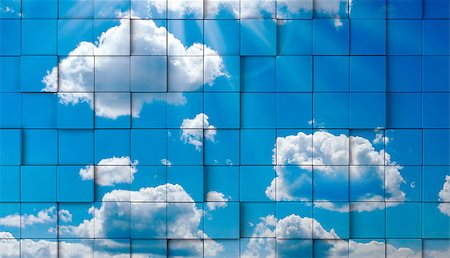 simsearch:400-07661289,k - Abstract sky mosaic background. Environment concept Stock Photo - Budget Royalty-Free & Subscription, Code: 400-07291225