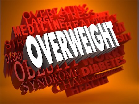 simsearch:400-05318232,k - Overweight - the Word in White Color on Cloud of Red Words on Orange Background. Stock Photo - Budget Royalty-Free & Subscription, Code: 400-07292340