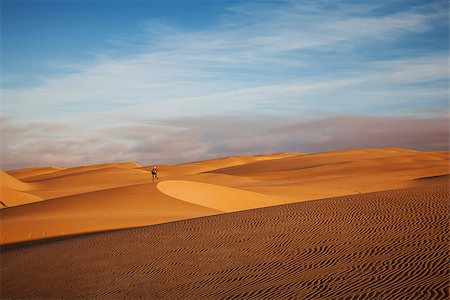 saharan - sand dunes in the desert of sahara in morocco Stock Photo - Budget Royalty-Free & Subscription, Code: 400-07293356