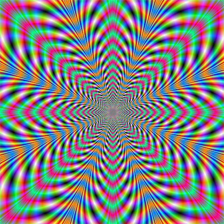 fractal - Digital abstract fractal image with an eight pointed psychedelic design in orange, pink, blue and green. Foto de stock - Super Valor sin royalties y Suscripción, Código: 400-07304755