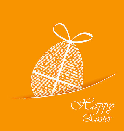 retro background pattern - Orange background with Easter egg Stock Photo - Budget Royalty-Free & Subscription, Code: 400-07305912