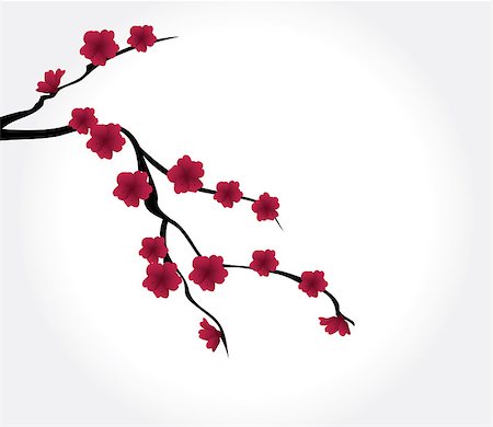 simsearch:400-04882926,k - vector cherry blossom Stock Photo - Budget Royalty-Free & Subscription, Code: 400-07309264