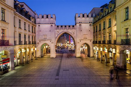 simsearch:400-07309915,k - Karlstor Gate and Karlsplatz Square in the Evening, Munich, Germany Stock Photo - Budget Royalty-Free & Subscription, Code: 400-07309908